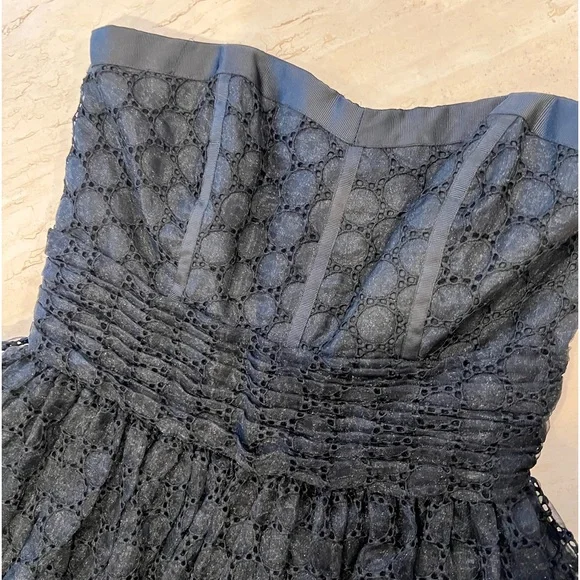 Vintage Betsy Johnson Black Strapless w removable “halter” strap - Picture 4 of 16